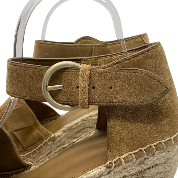 Marc Fisher Womens Shoes Adalla Sandals 10 Brown Wedge Espadrille Wedge Casual - Picture 5 of 13